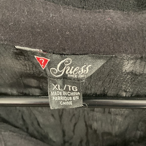 GUESS Black extra large beautiful blouse worn a couple of times. - Picture 3 of 5
